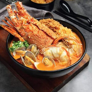 Boiled Rice with Lobster